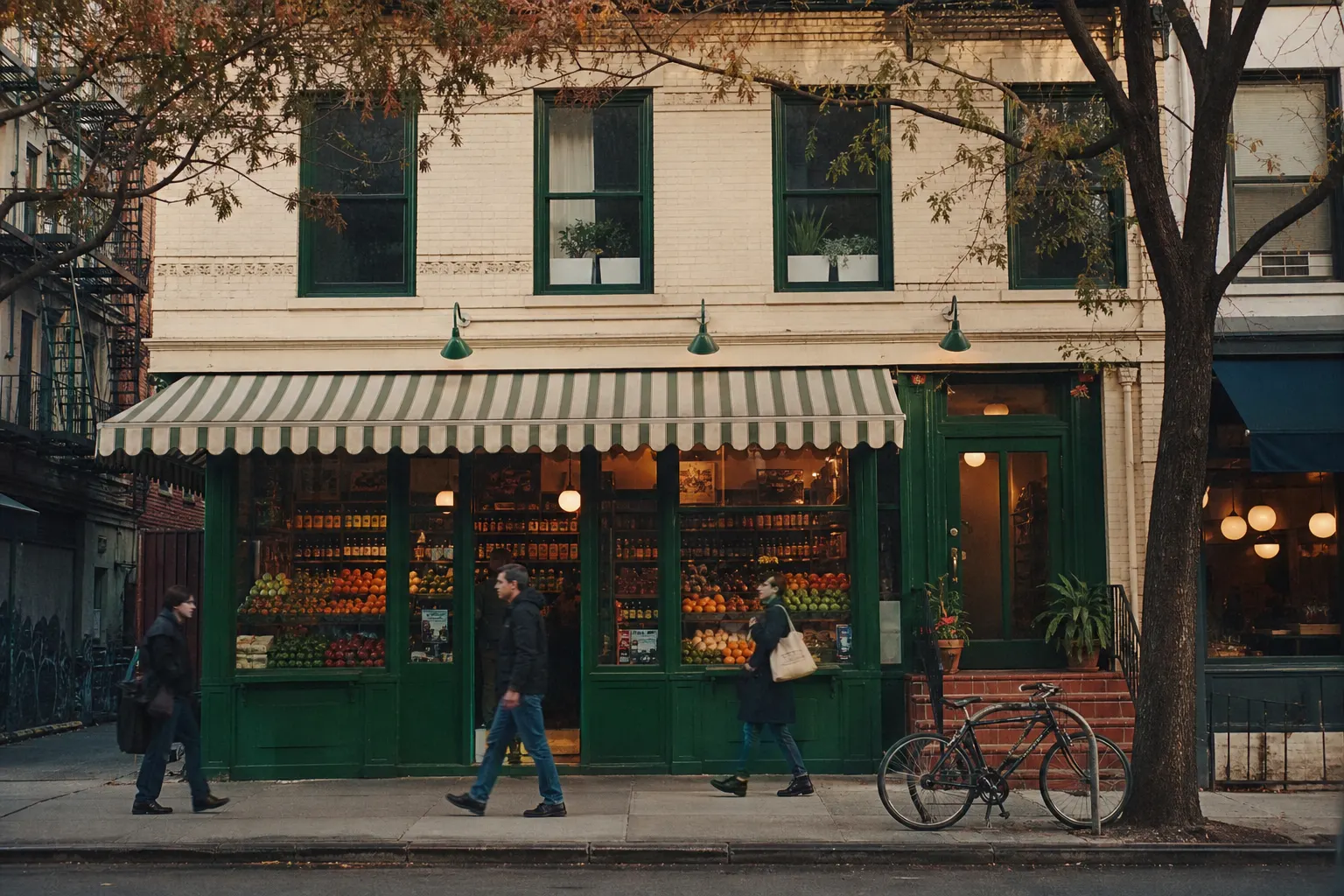 A city neighborhood grocery storefront, used for a metro market page.
